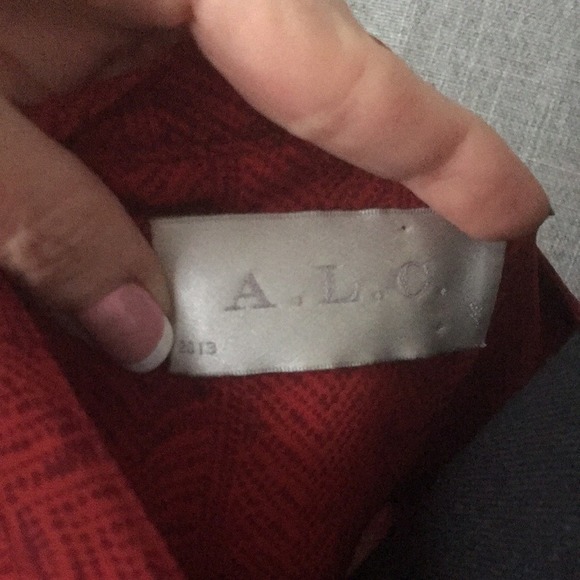 A.L.C. Red Silk Dress - Picture 6 of 7